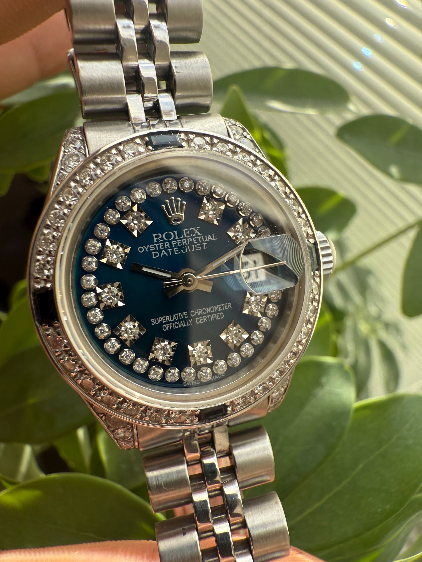 Rolex Lady Datejust 26mm Custom Diamond/Sapphire Set Ref.6917