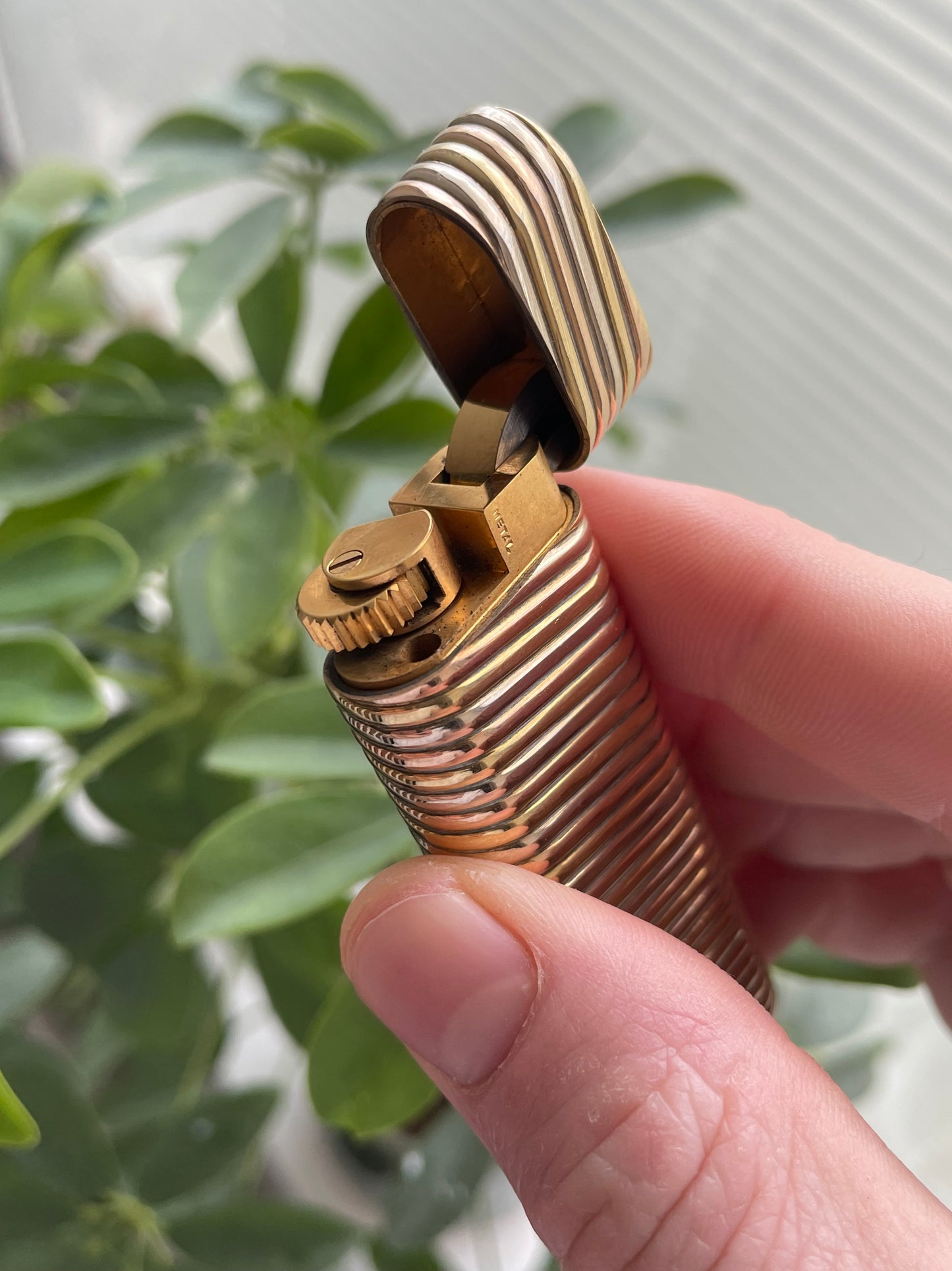 Vintage Cartier 18K Gold Trinity Lighter