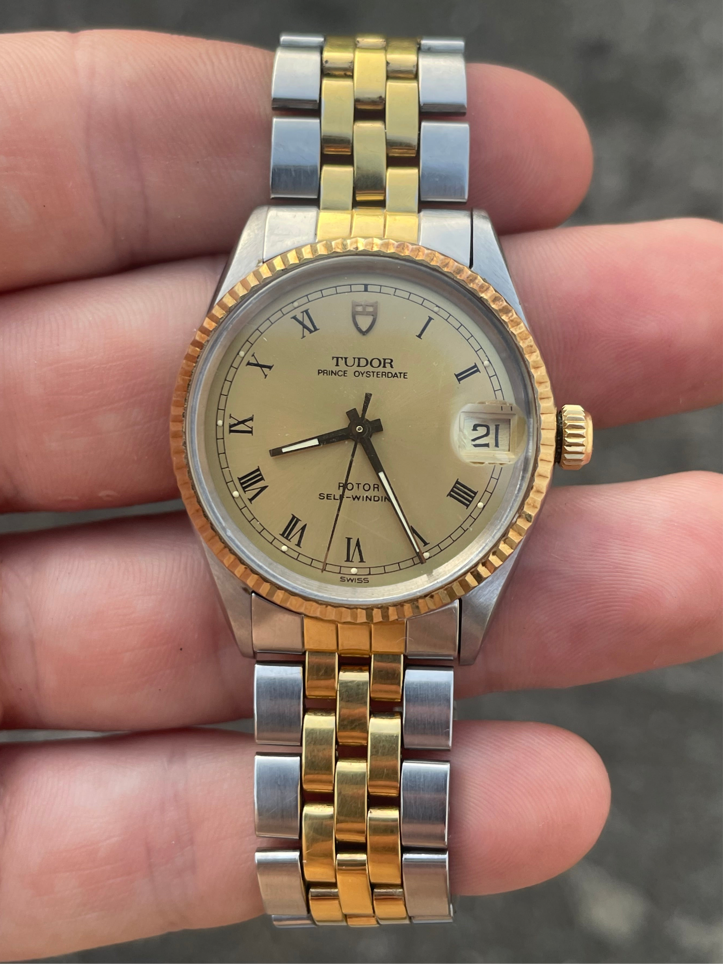 Tudor Prince Oysterdate 31mm Bi Metal