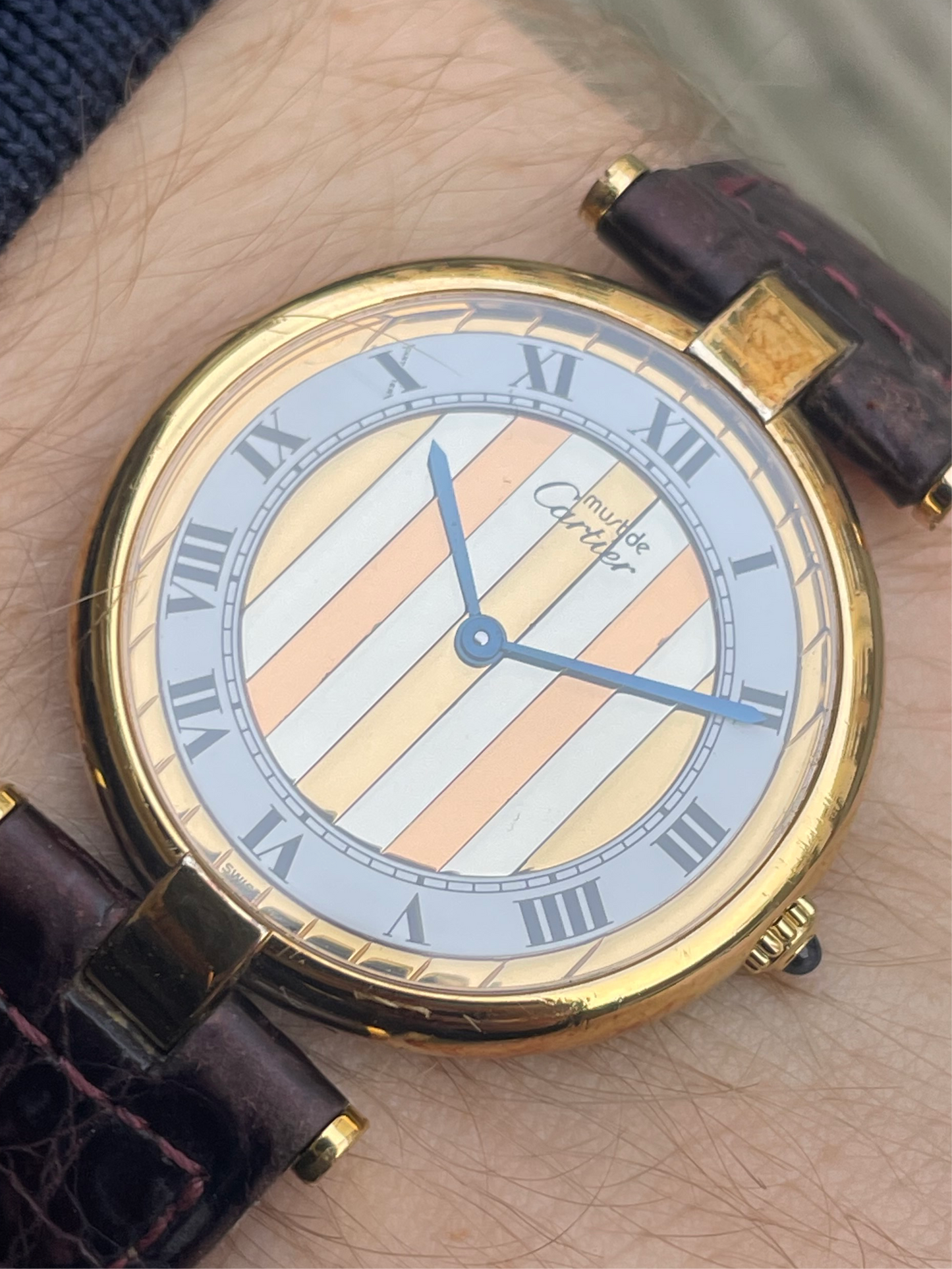 Cartier Must De Vermeil Trinity Vendome 30mm