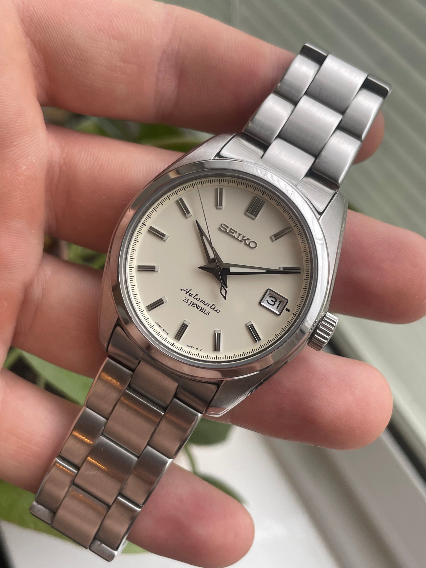 Seiko Cream Dial Mens Watch Ref. SARB035