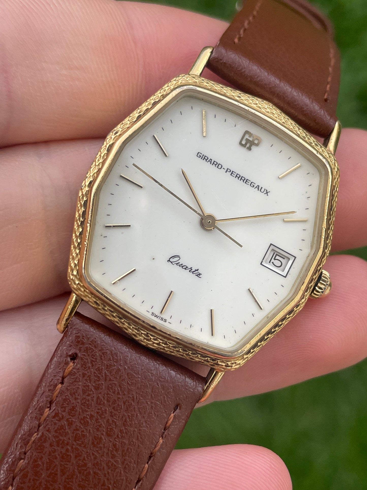 Girard Perregaux Quartz Gold Plated 1970s Gents Watch