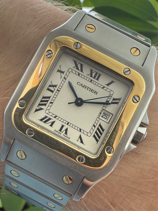 Cartier Santos Carree Steel and 18k Gold Ref.2961