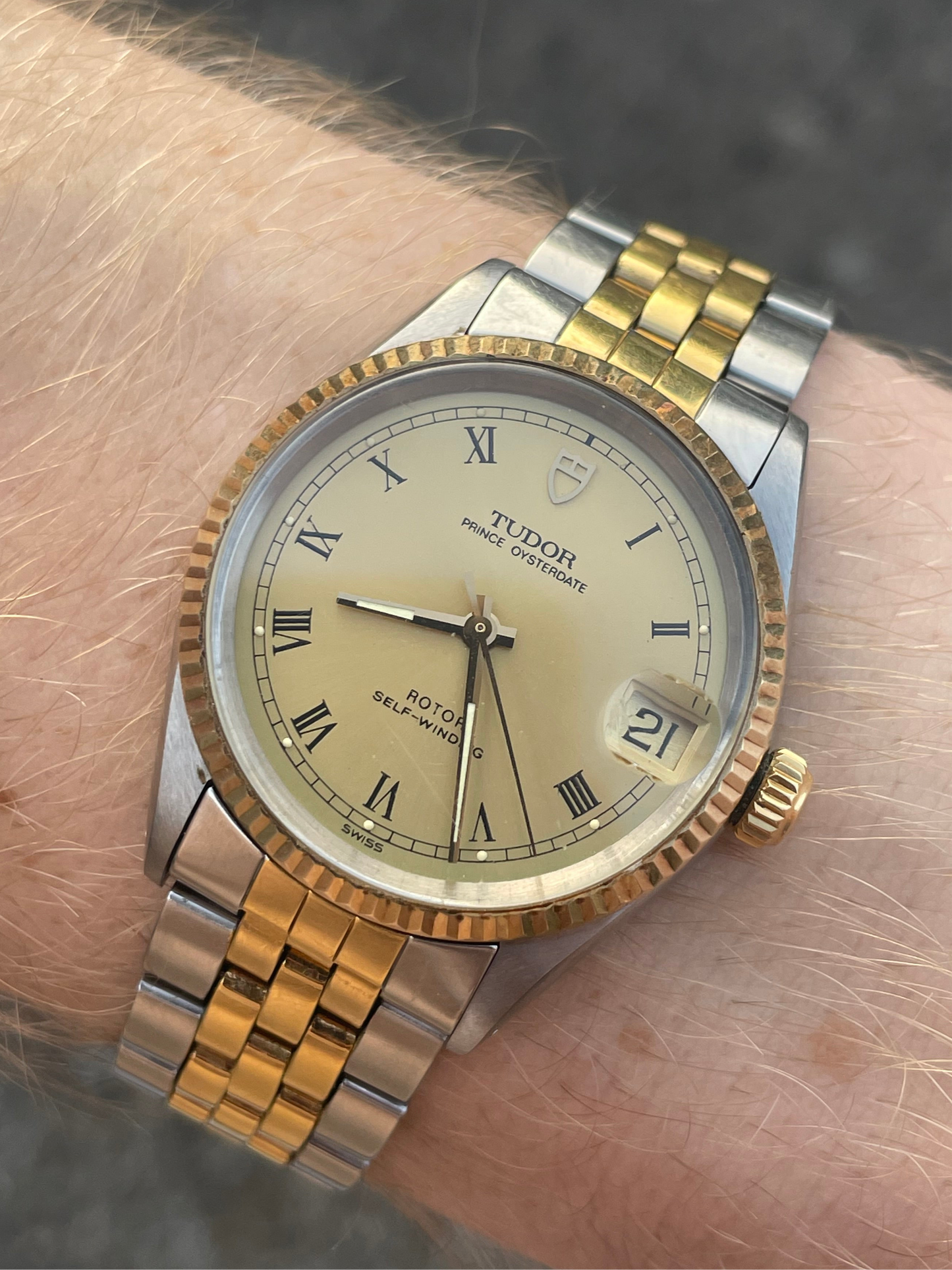 Tudor Prince Oysterdate 31mm Bi Metal