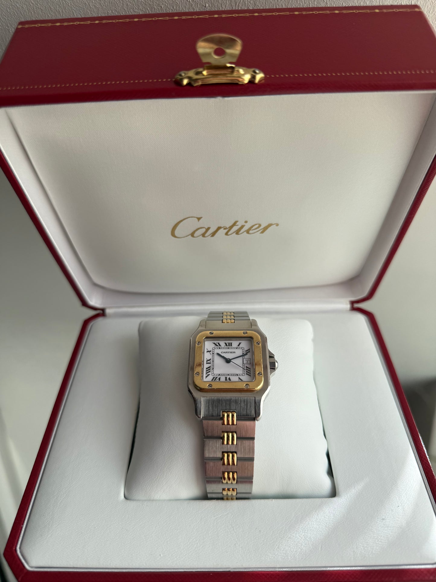 Cartier Santos Carree Godron Ref. 2961