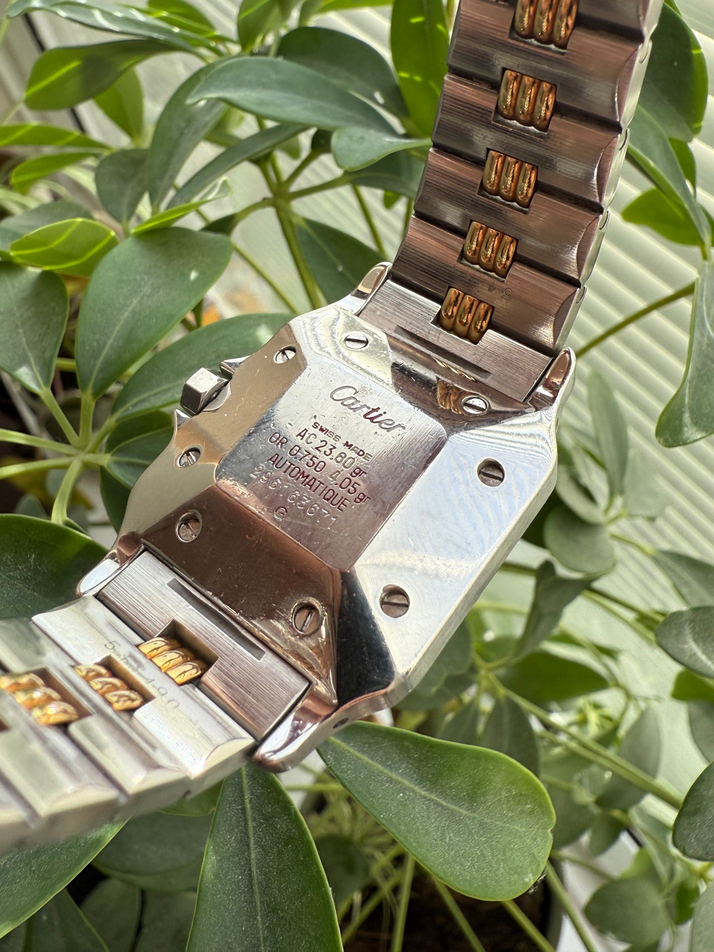 Cartier Santos Carree Godron Ref. 2961