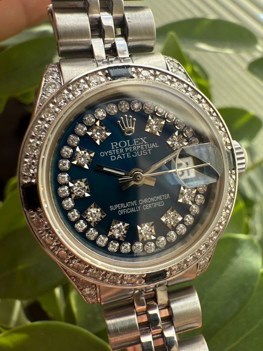 Rolex Lady Datejust 26mm Custom Diamond/Sapphire Set Ref.6917