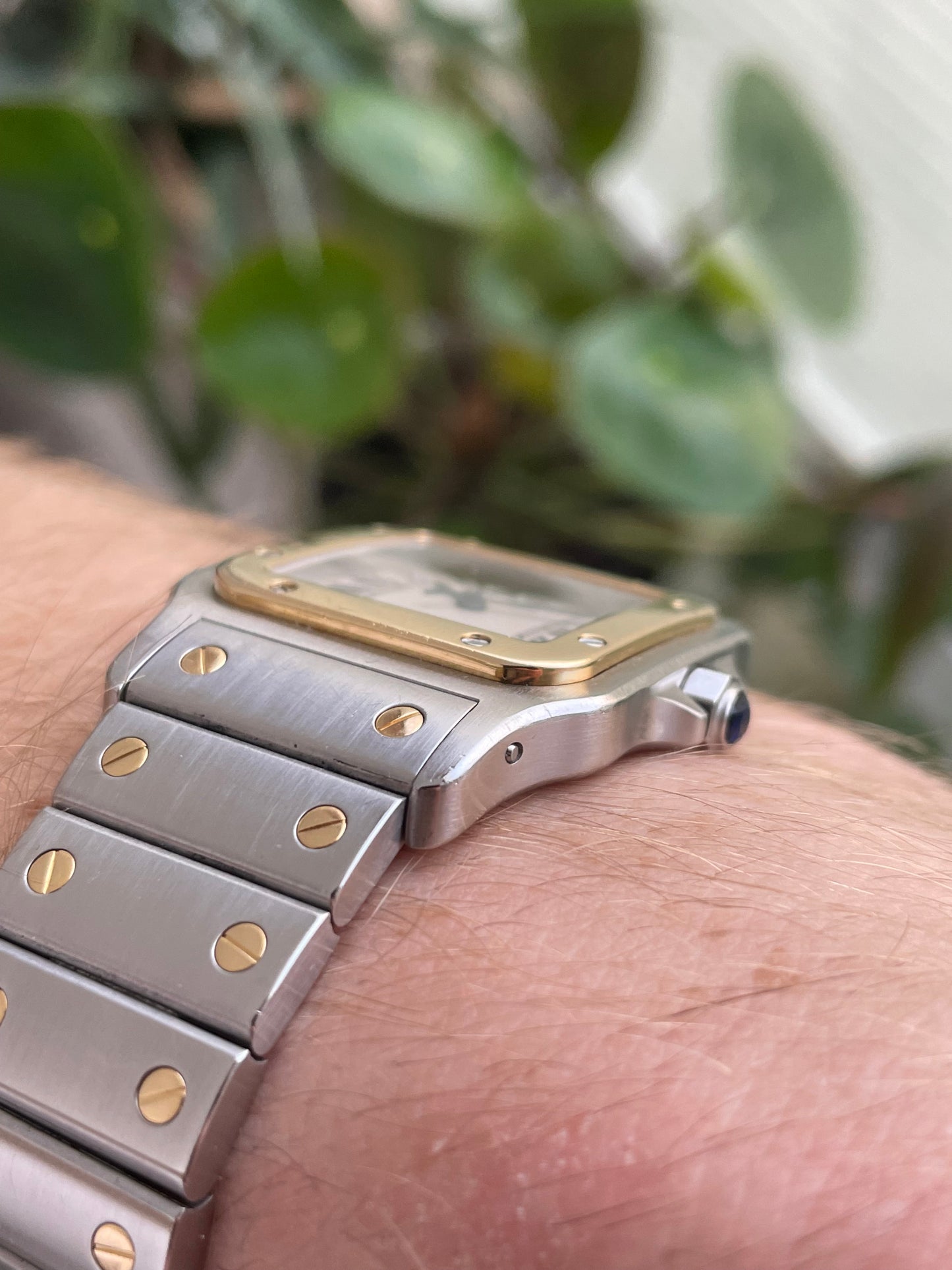 Cartier Santos Galbee Ref.1566 Bi Metal 18k Gold and Steel