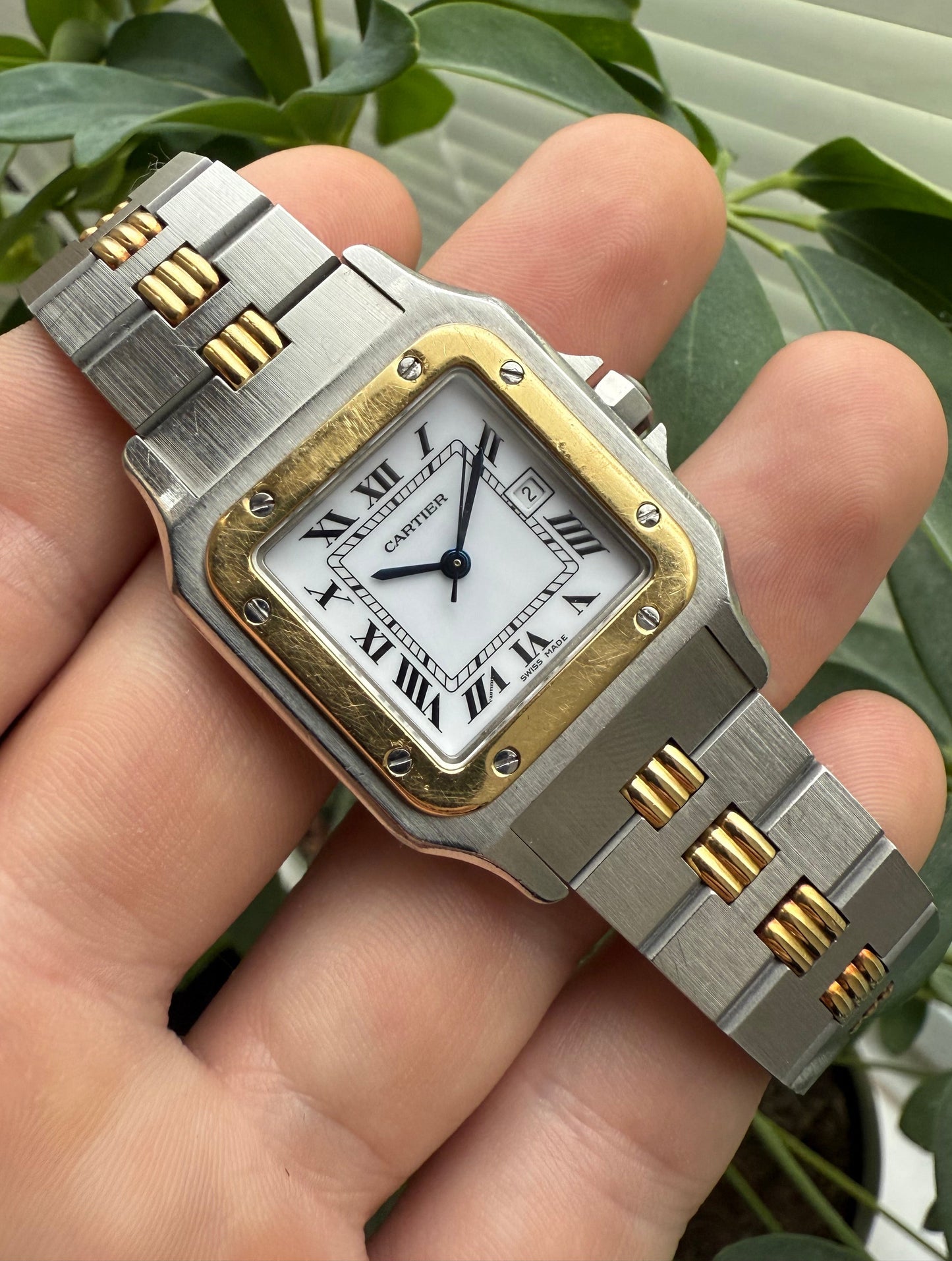 Cartier Santos Carree Godron Ref. 2961