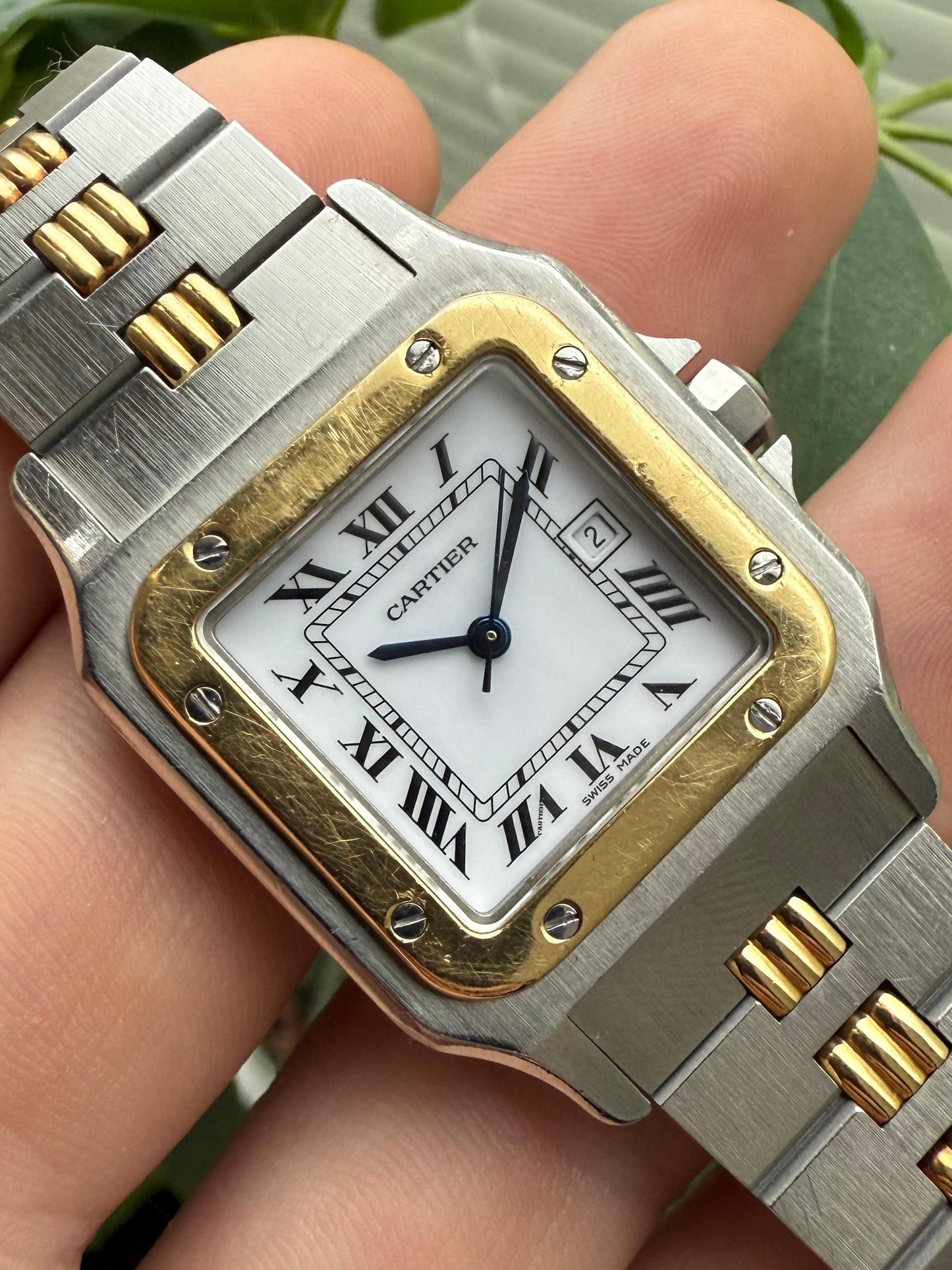 Cartier Santos Carree Godron Ref. 2961