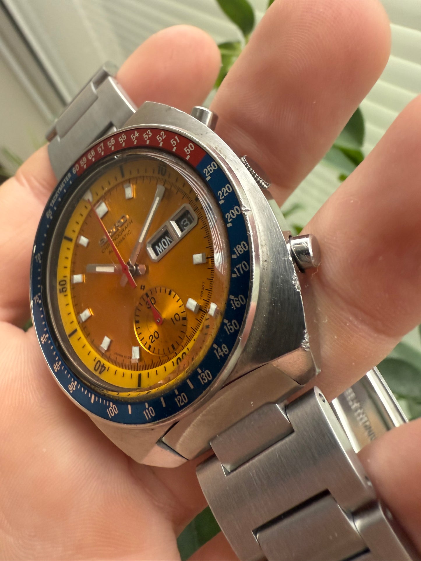 Seiko Pogue Vintage Chronograph Watch 6139-6002