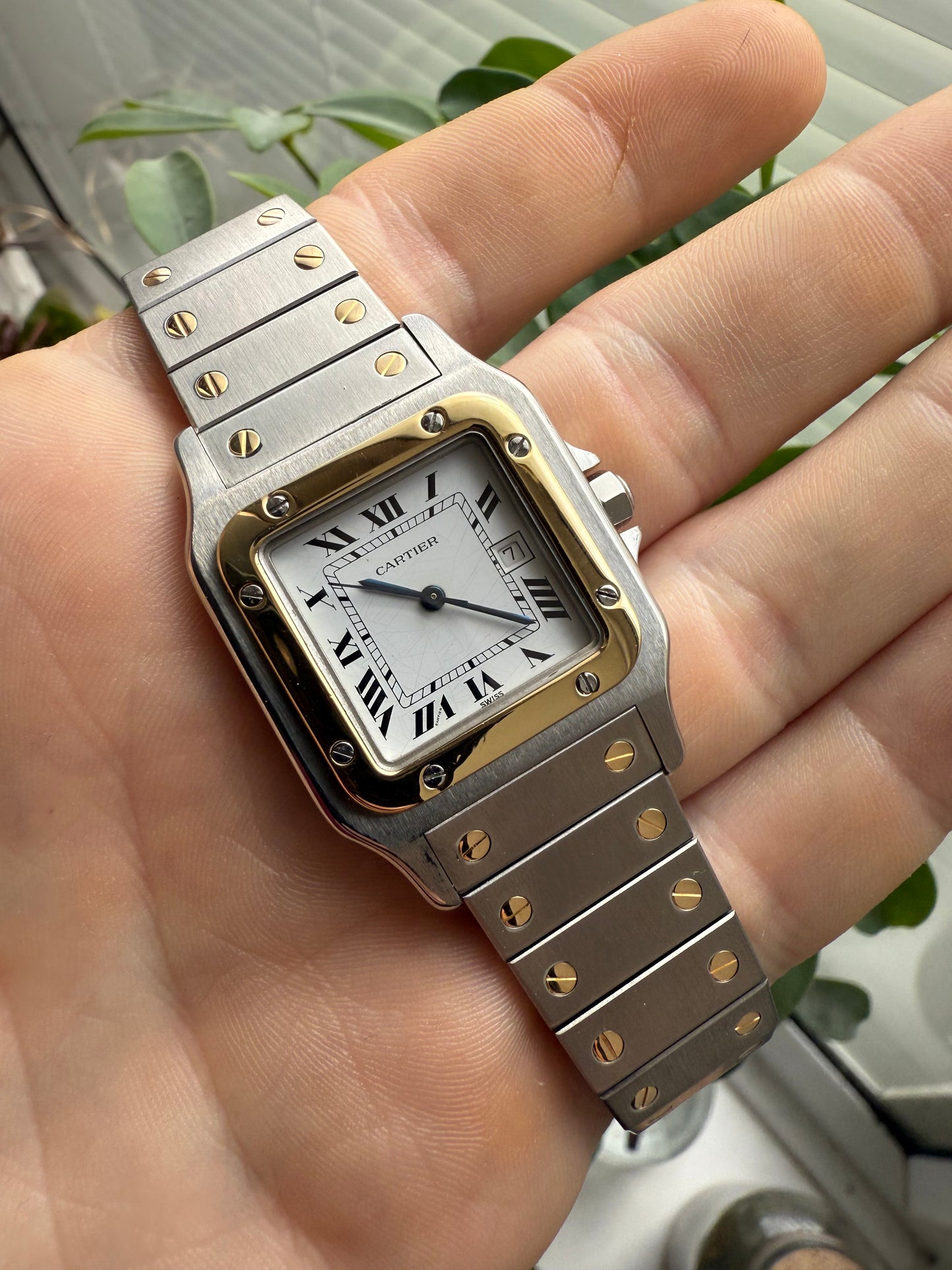 Cartier Santos Carree Automatic 18k Gold & Steel 29mm Ref. 2961