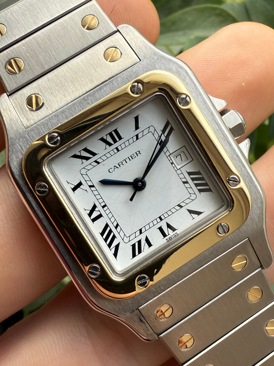 Cartier Santos Carree Automatic 18k Gold & Steel 29mm Ref. 2961