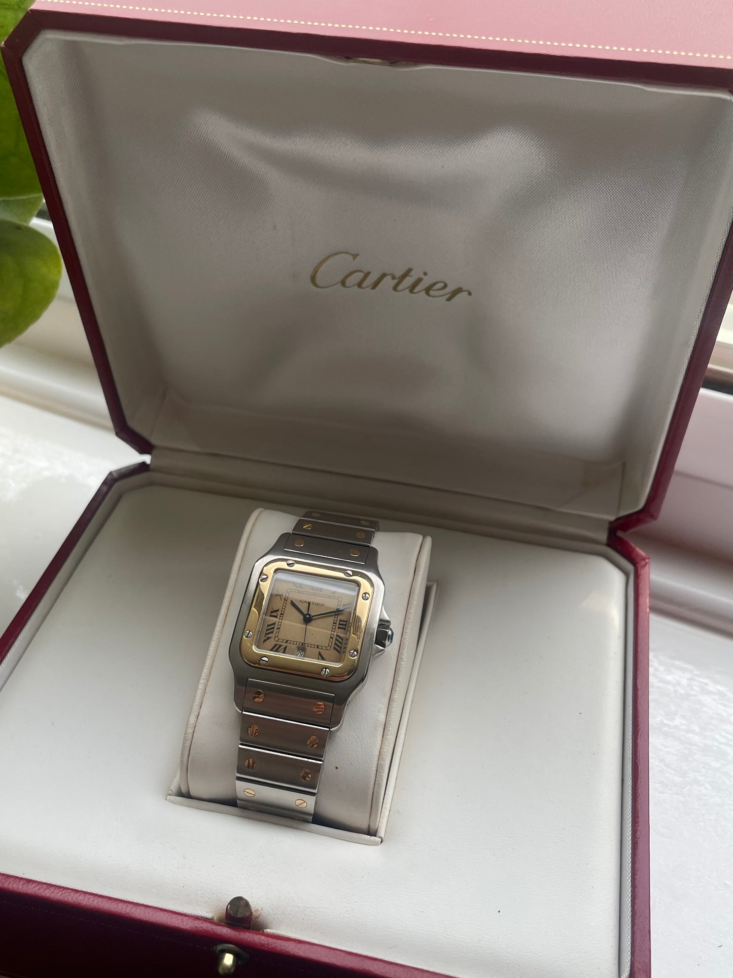 Cartier Santos Galbee Ref.187901 Bi Metal 18k Gold and Steel