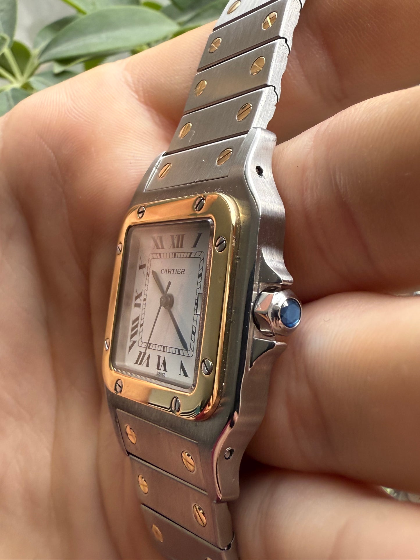 Cartier Santos Carree Automatic 18k Gold & Steel 29mm Ref. 2961