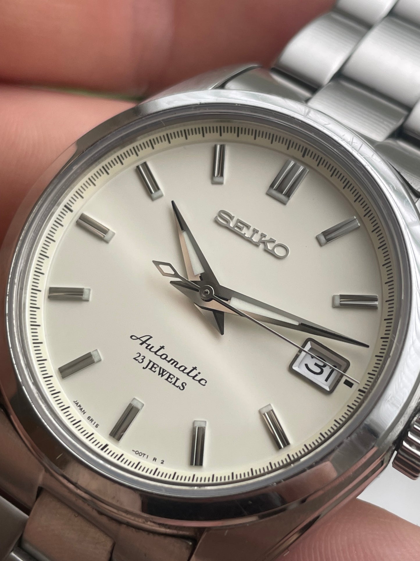 Seiko Cream Dial Mens Watch Ref. SARB035