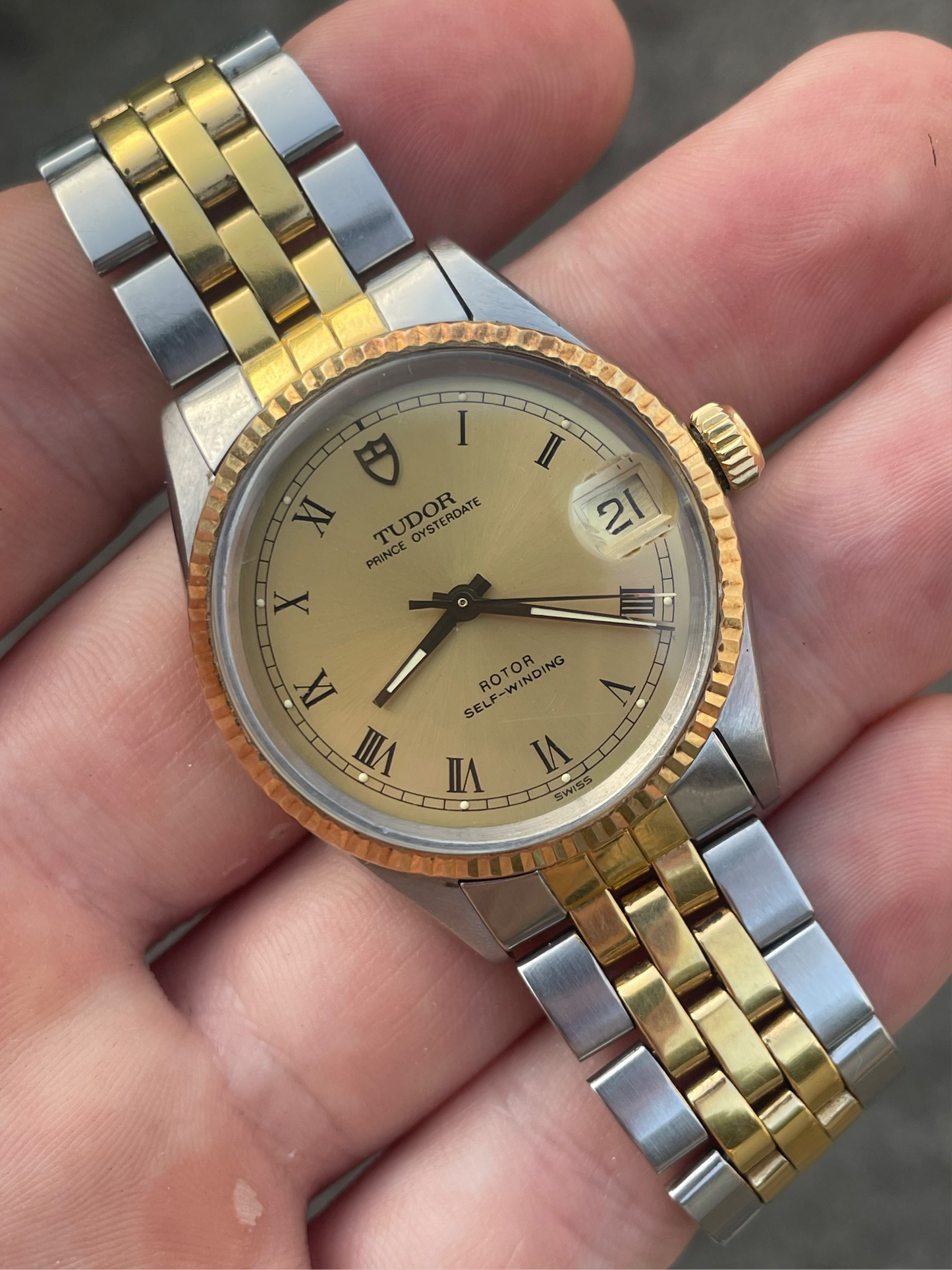 Tudor Prince Oysterdate 31mm Bi Metal
