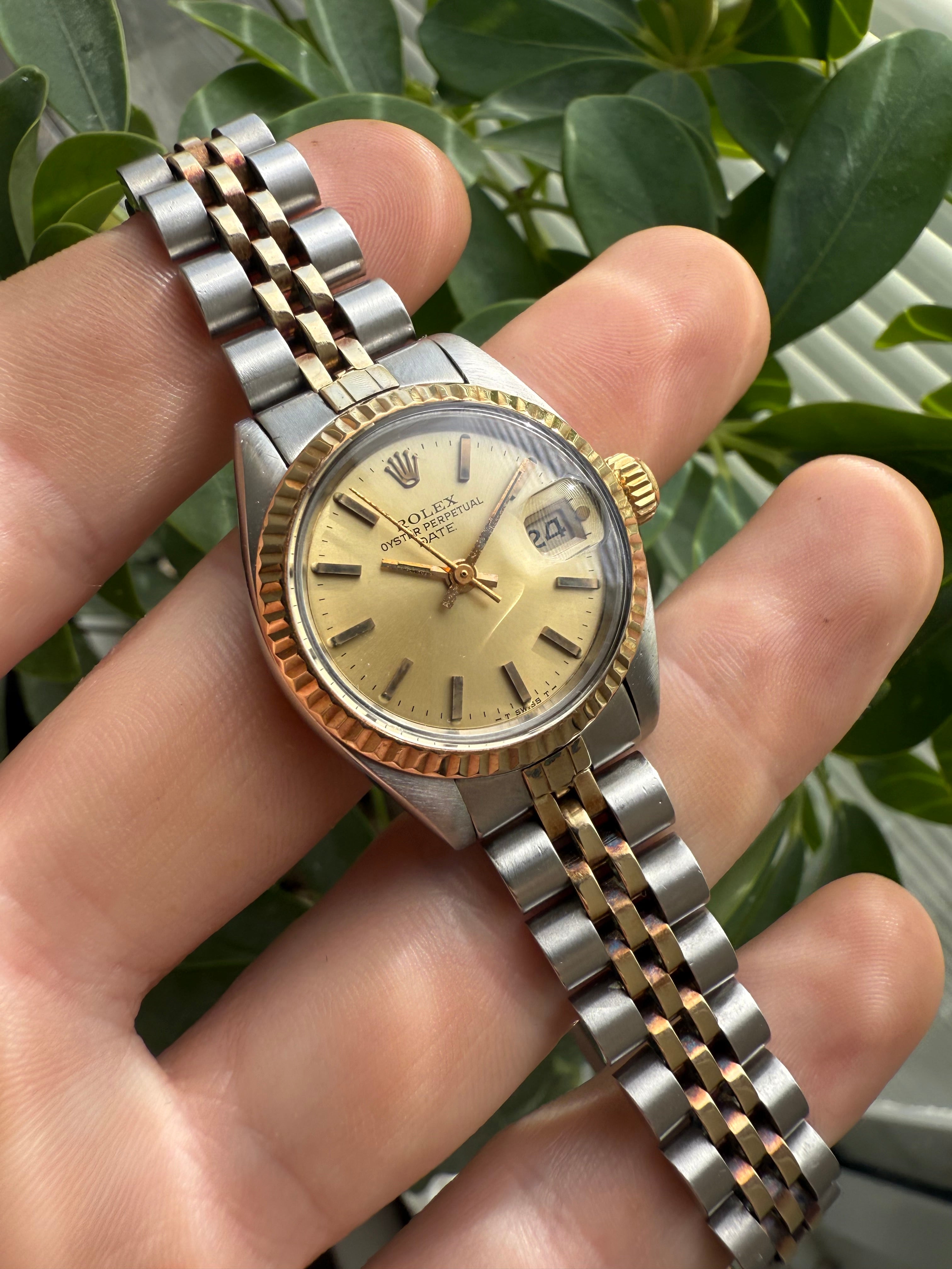 ROLEX K18 ステンレス コンビ 26mmx15mm ×3mm ROLEX K18 ステンレス コンビ 26mmx15mm ×3mm Rolex Lady Datejust