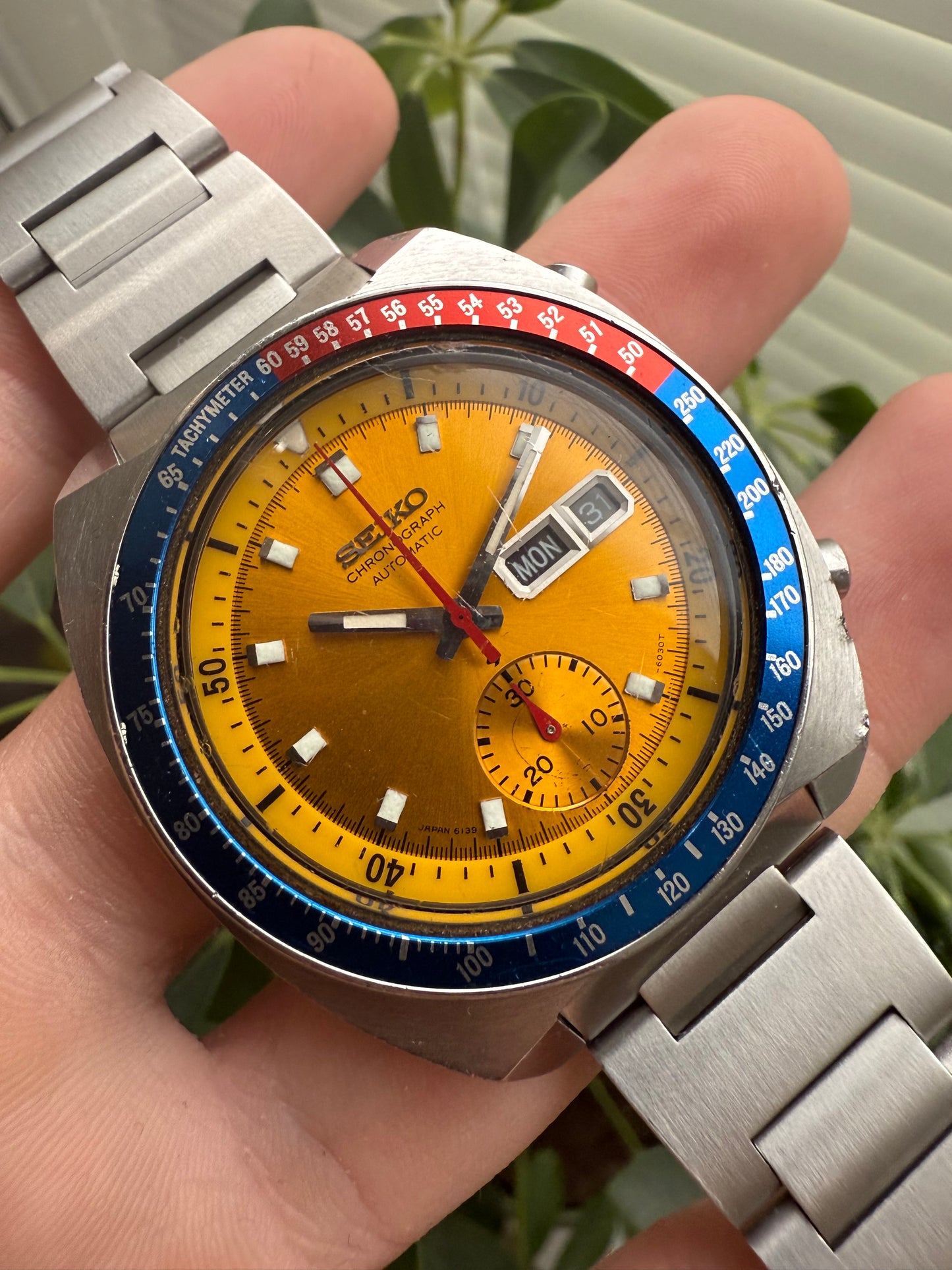 Seiko Pogue Vintage Chronograph Watch 6139-6002