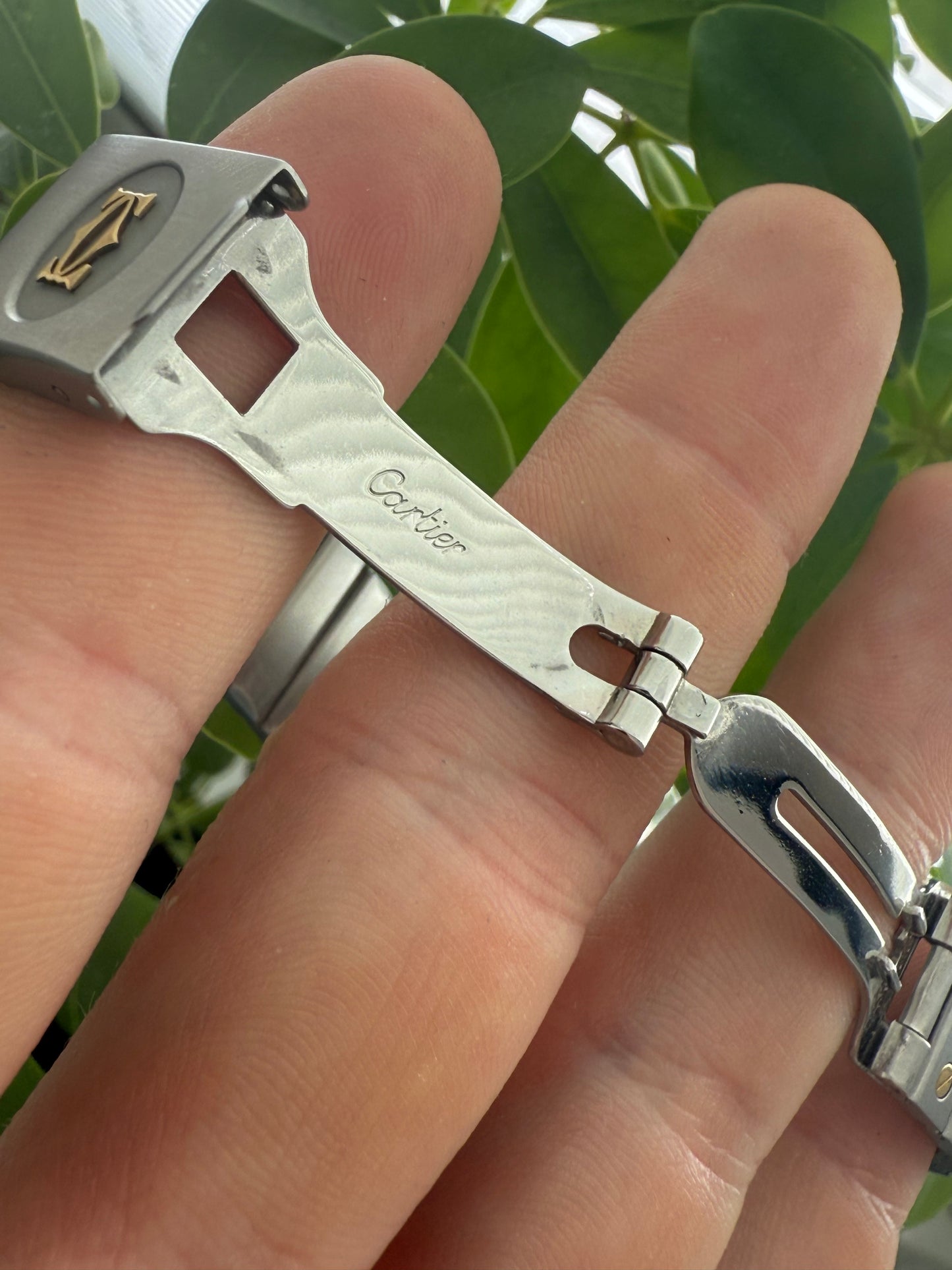 Cartier Santos Carree Steel and 18k Gold Ref.2961