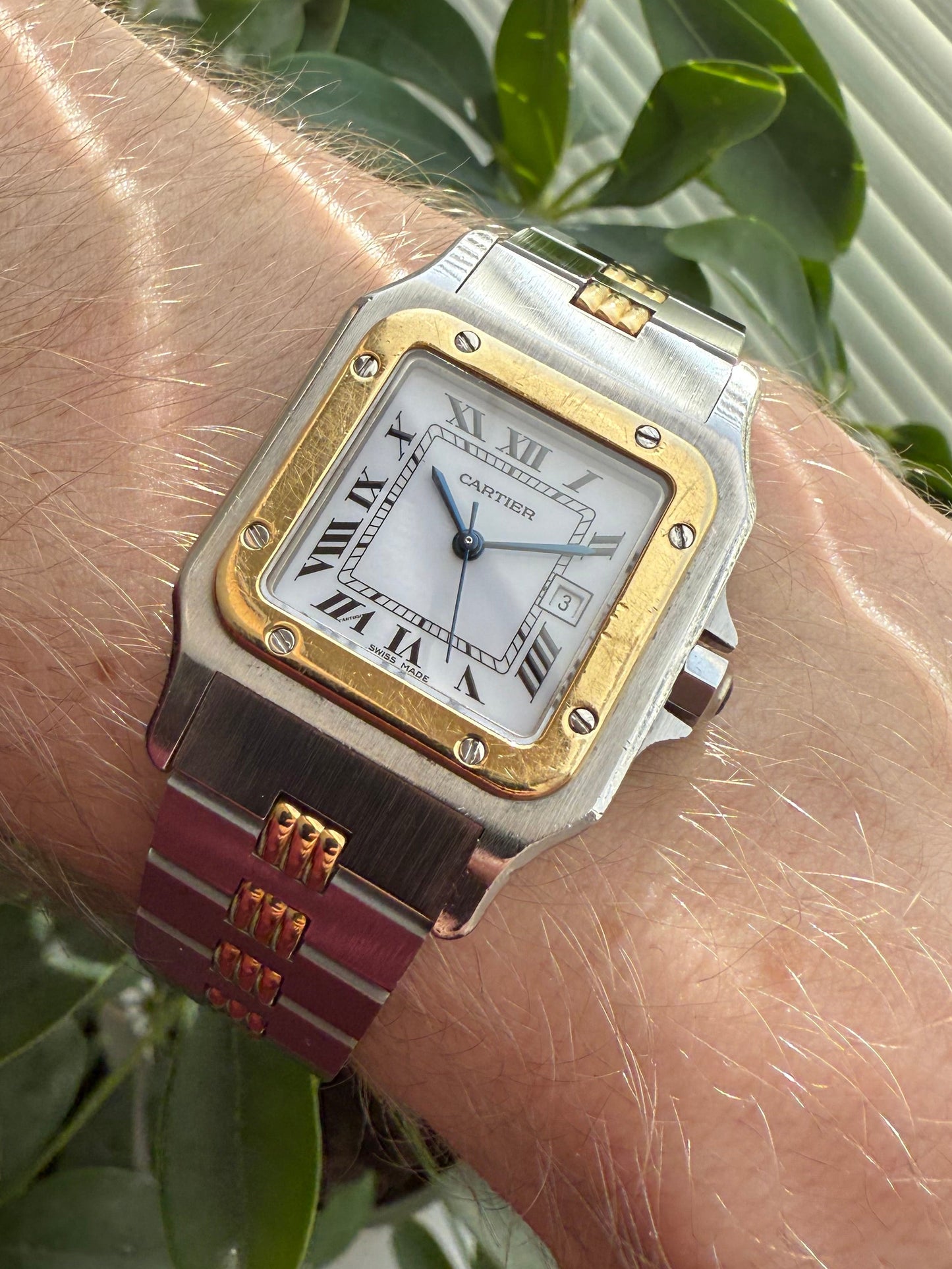 Cartier Santos Carree Godron Ref. 2961