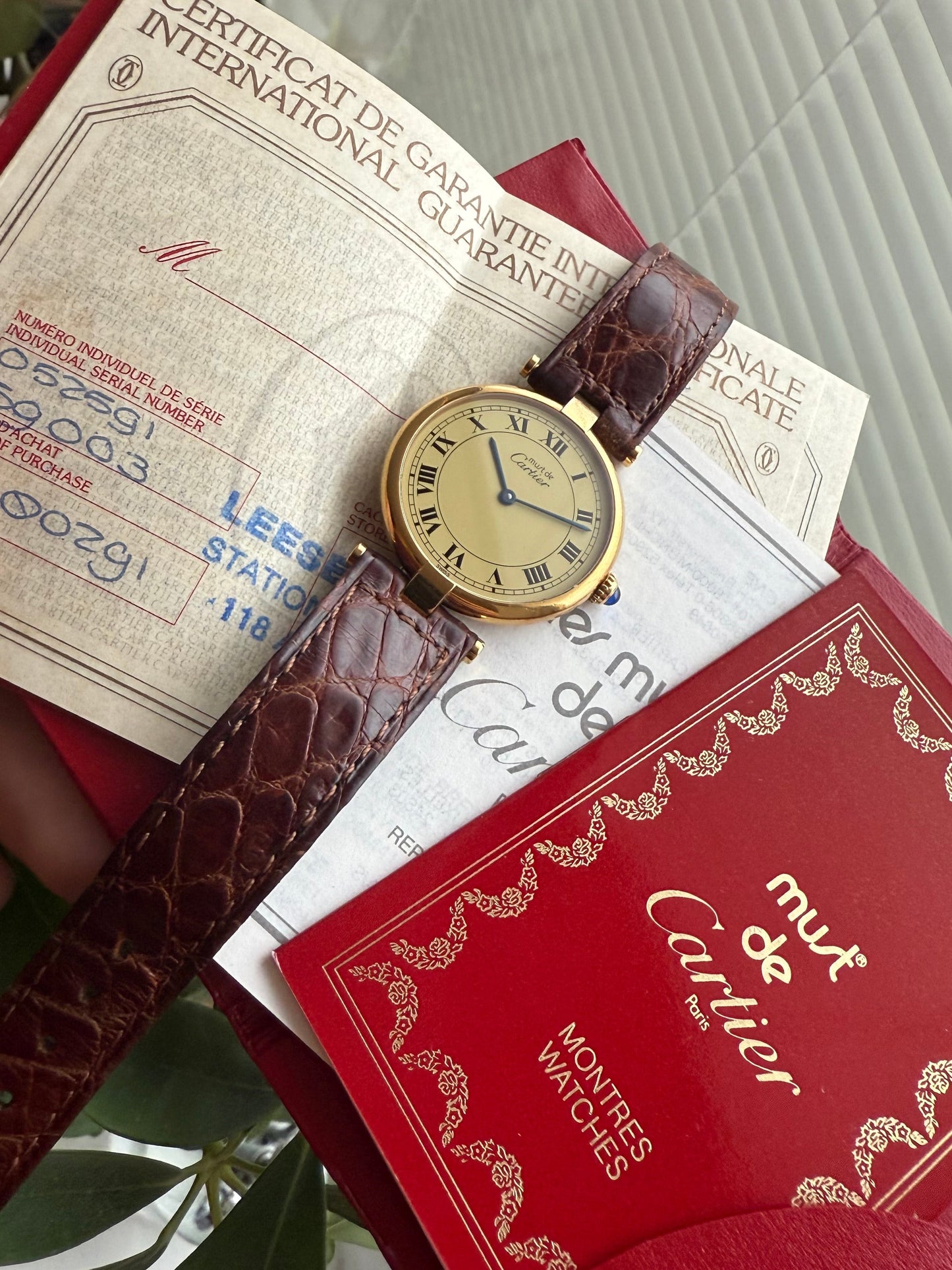 Cartier Vendome Must De Vermeil 30mm Ref.590003