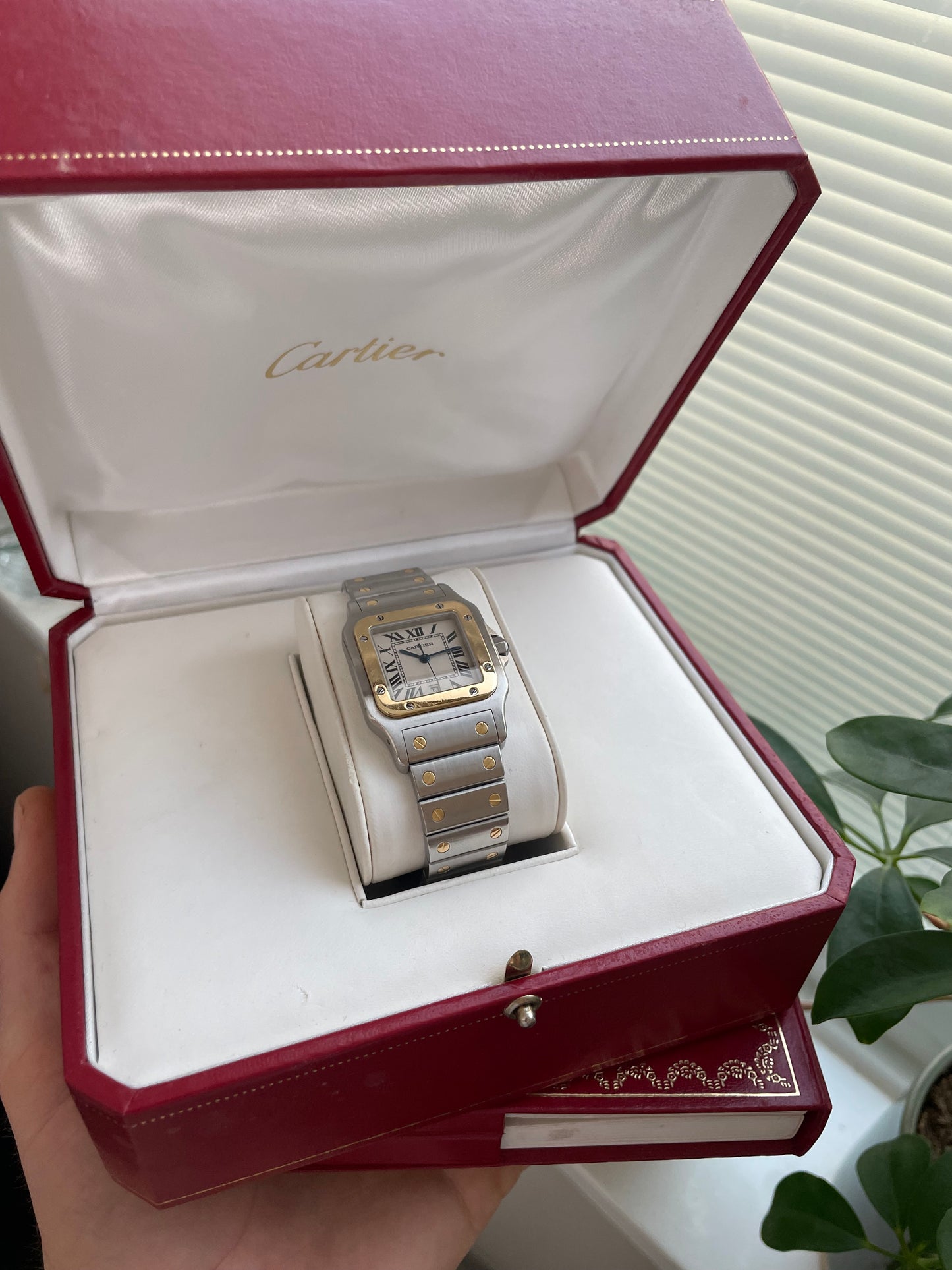 Cartier Santos Galbee Ref.1566 Bi Metal 18k Gold and Steel