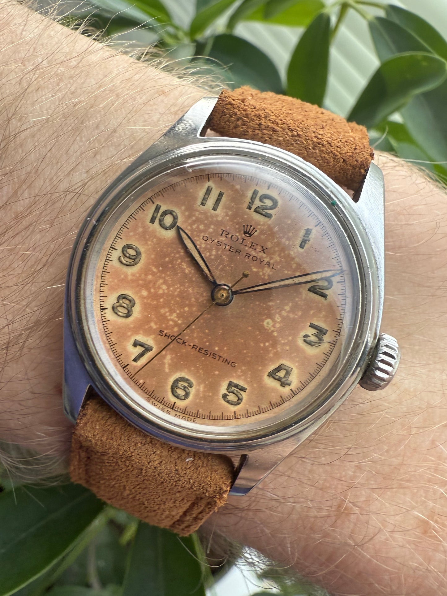 Rolex Oyster Royal Shock Resisting Tropical Dial Ref.6044