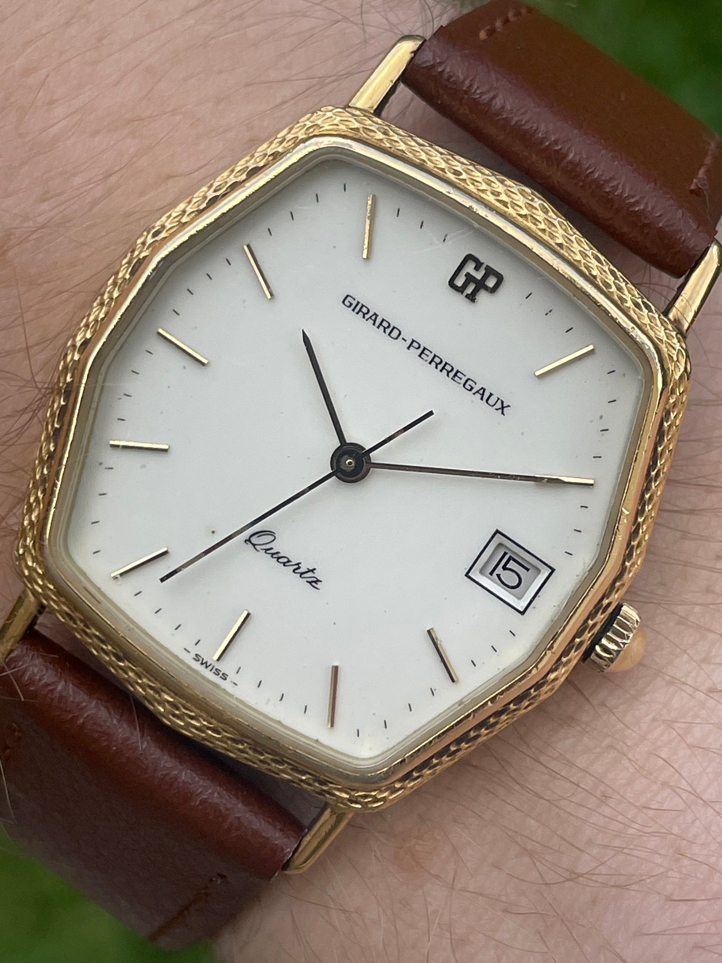 Girard Perregaux Quartz Gold Plated 1970s Gents Watch