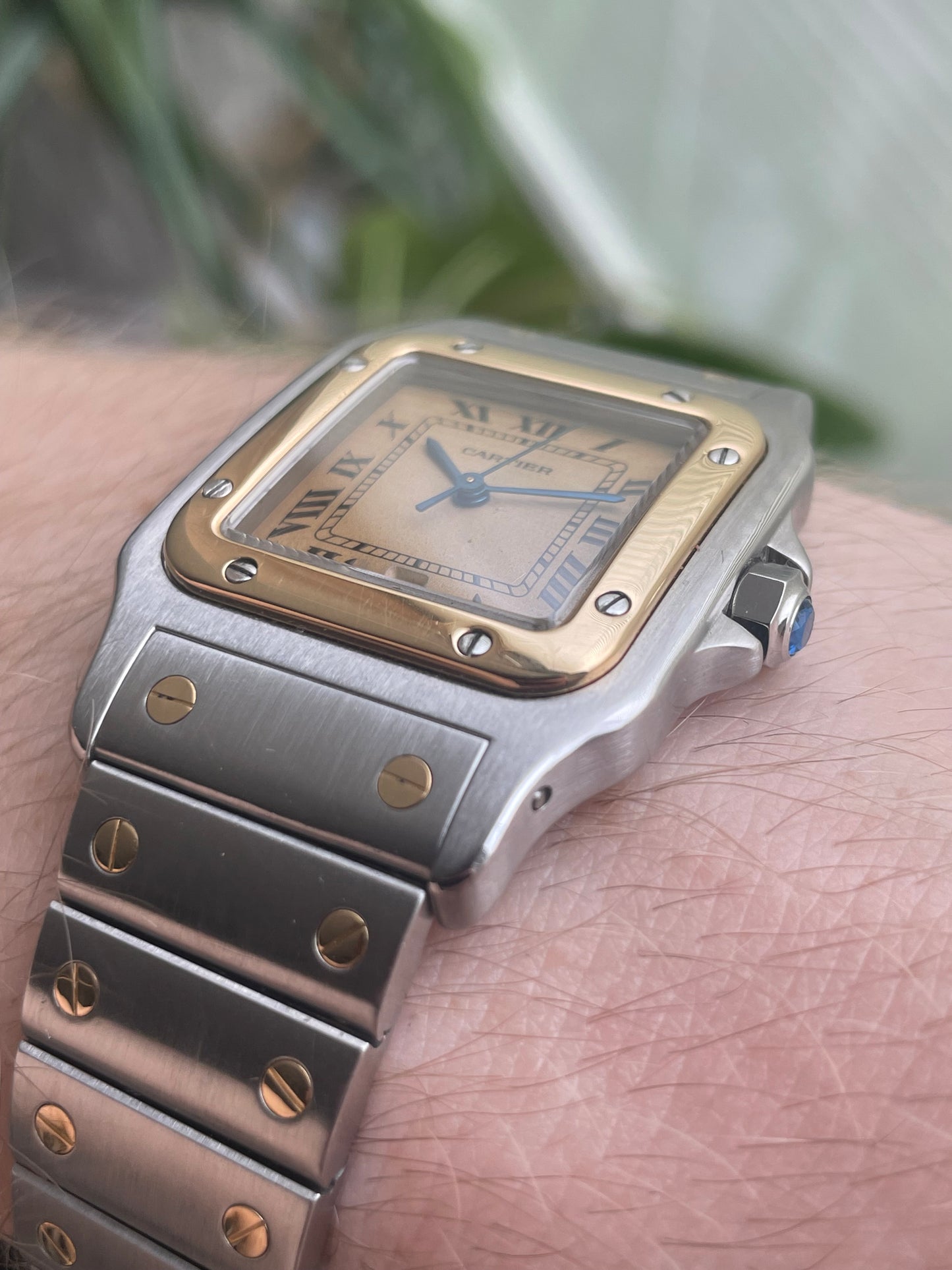 Cartier Santos Galbee Ref.187901 Bi Metal 18k Gold and Steel