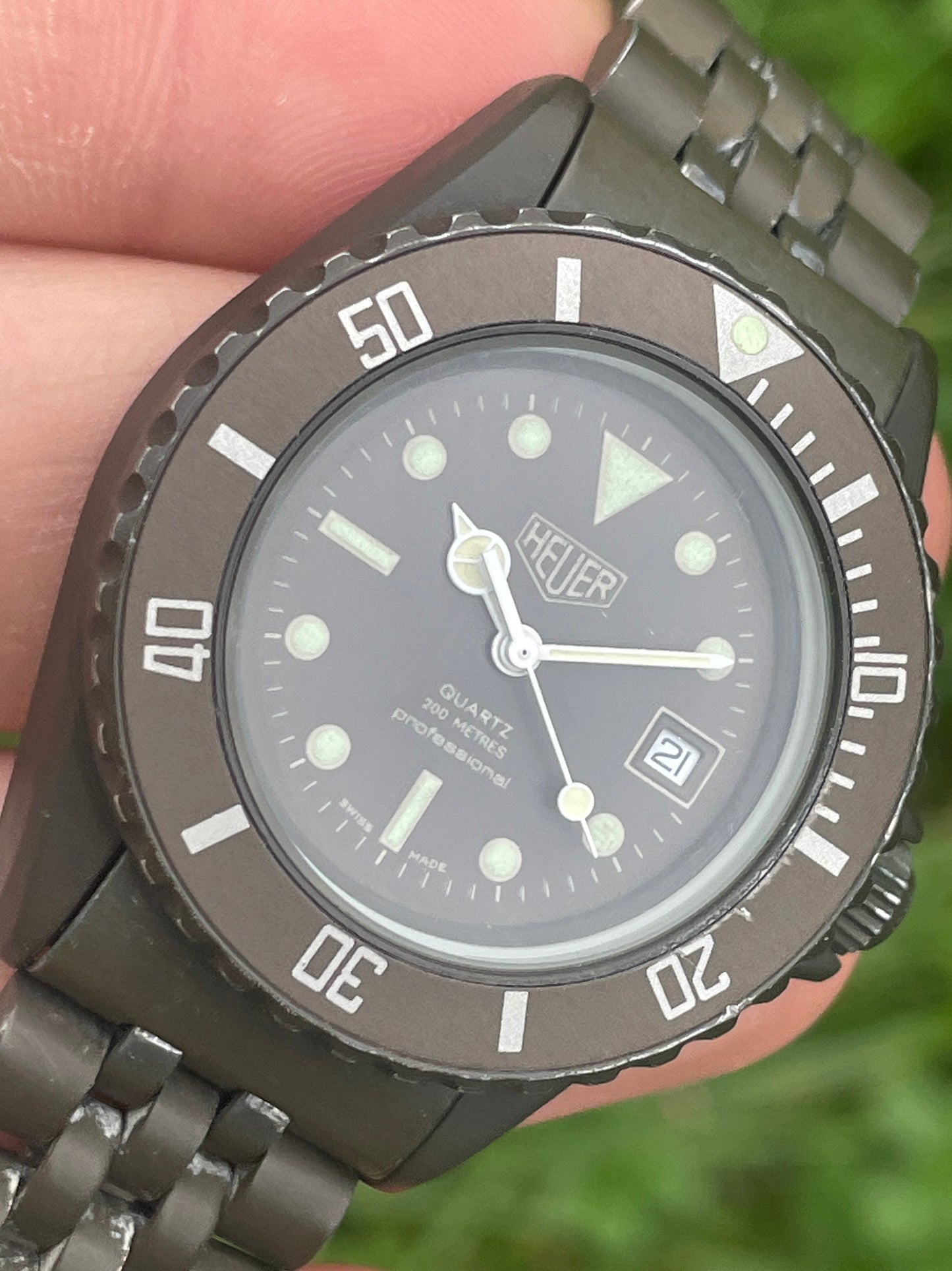 Heuer Vintage Olive PVD Professional Divers Watch