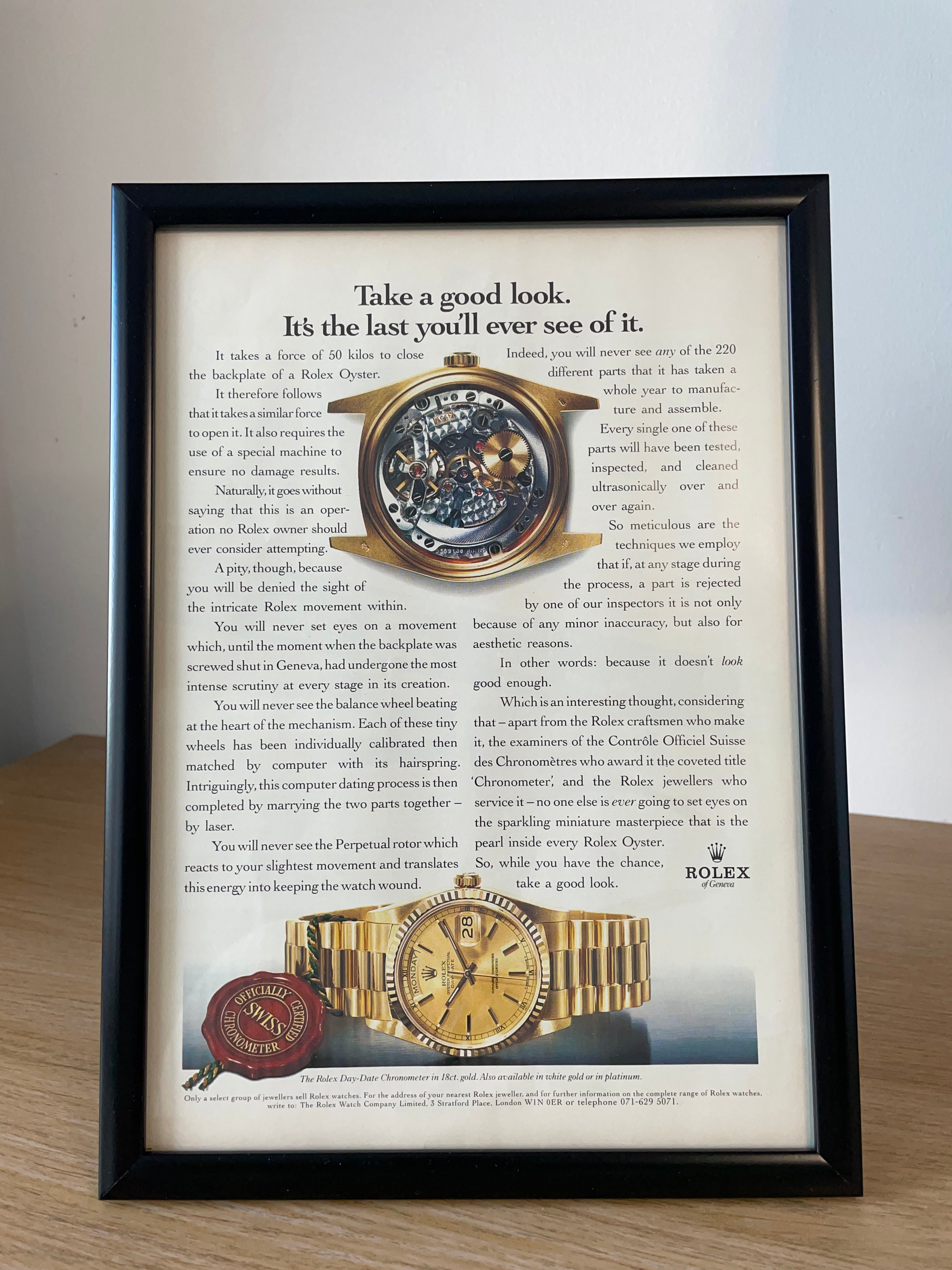 Rolex Ad Rice Rolex Day-Date Ad – Krispy Watches