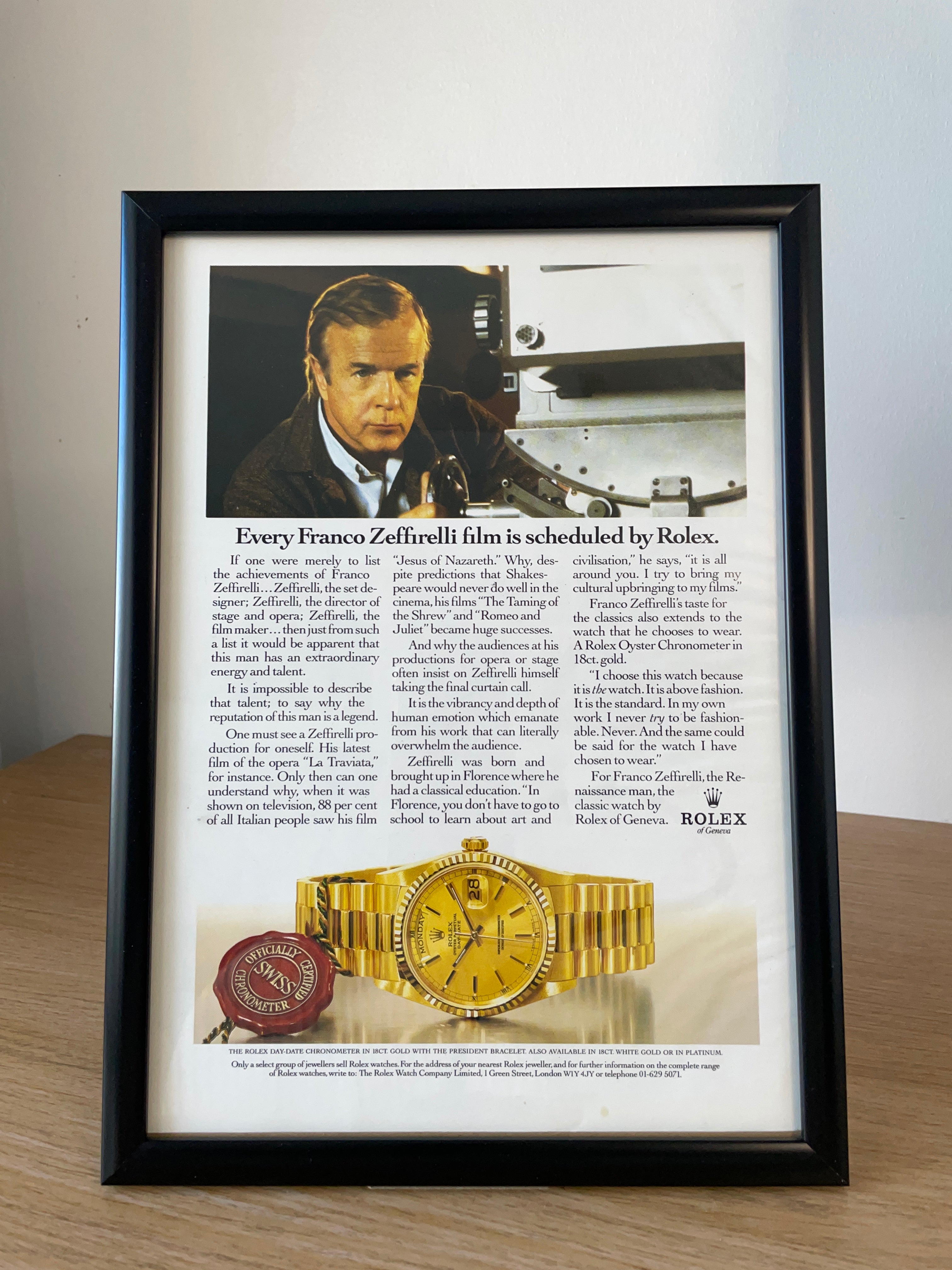 Rolex Ad Rice Rolex Day-Date Ad – Krispy Watches